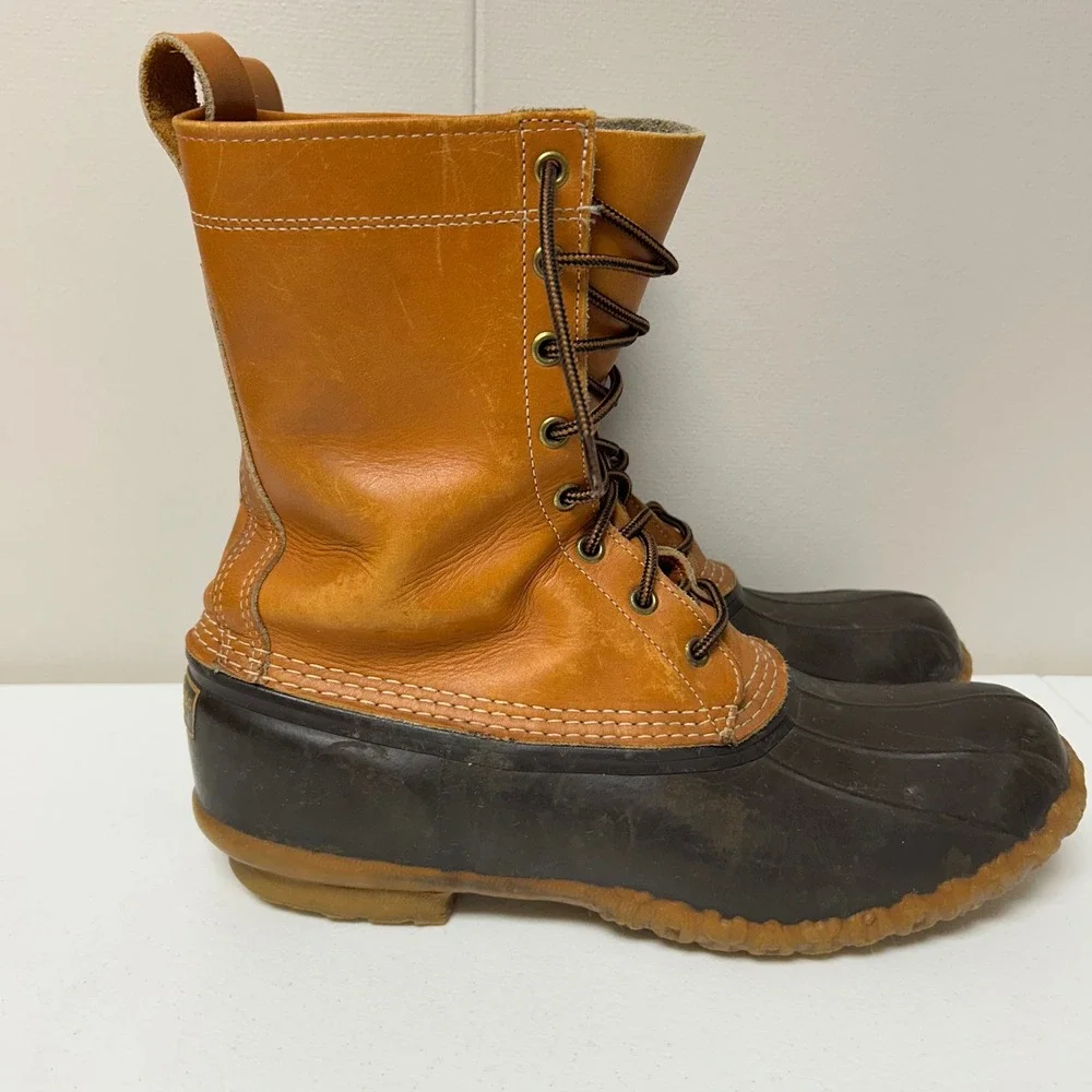 Vintage L.L. Bean Boots Mens 10 Tan Brown 10